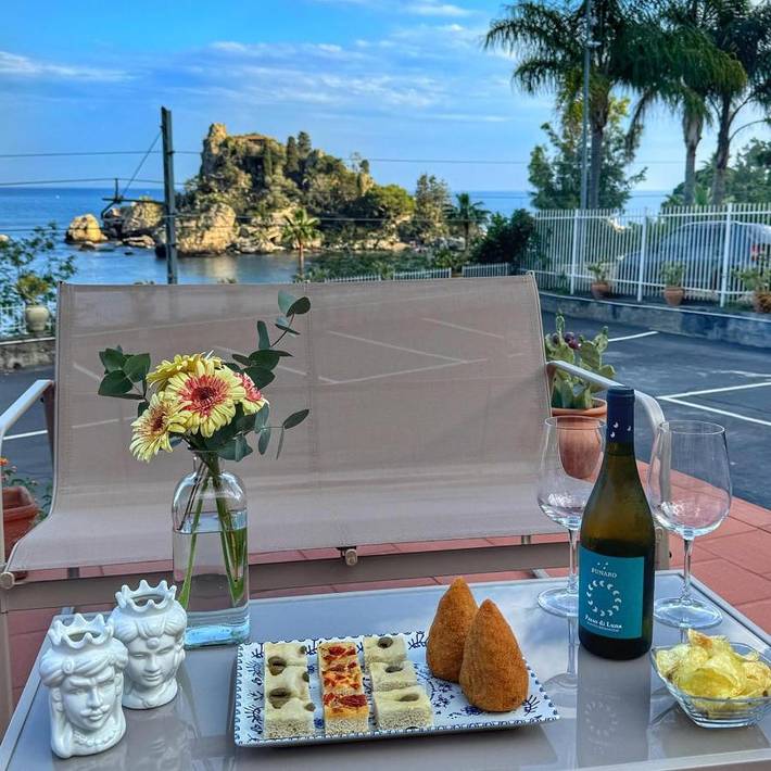 Apartamento para 4 personas, con balcón en Mazzarò