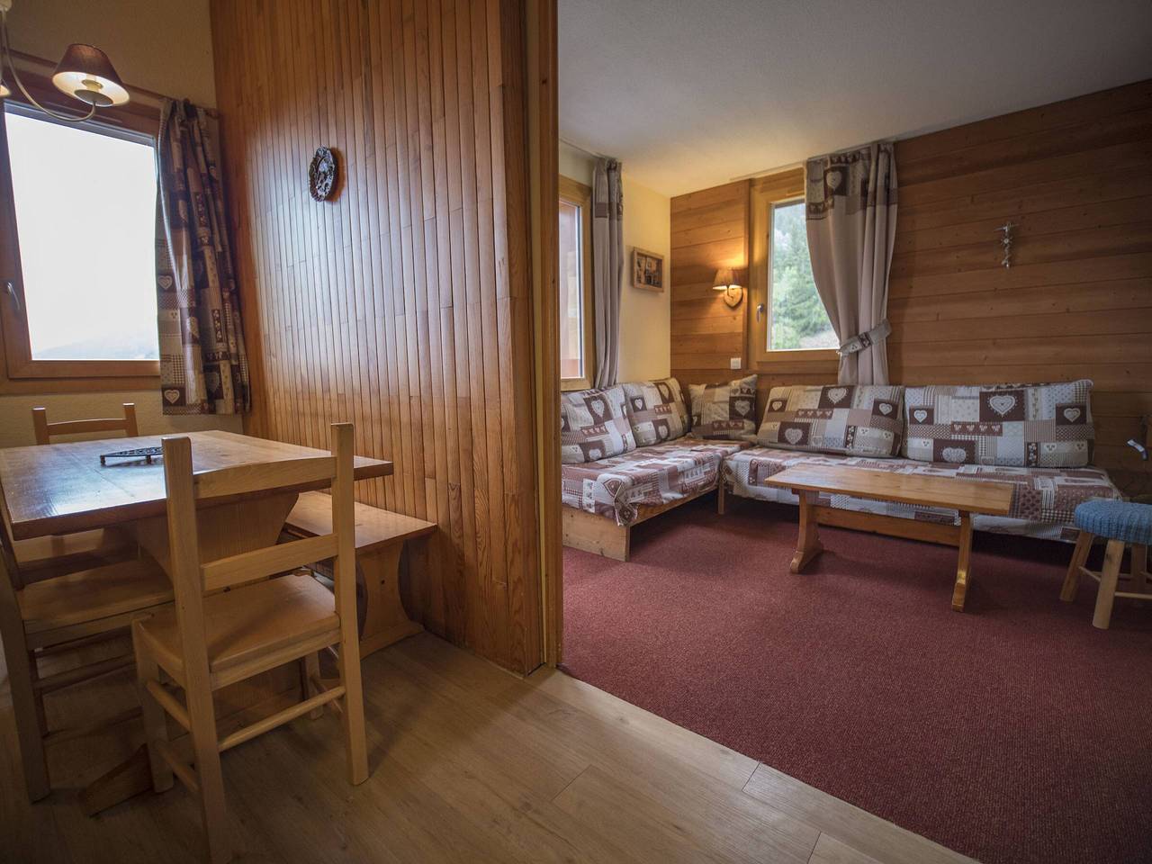 Apartamento entero, Valmorel, 2 piezas + altillo, 6 pers, simple, mascotas, esquiadores in Valmorel, Les Avanchers-Valmorel