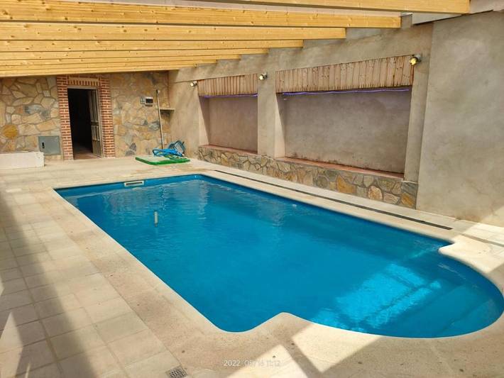 Casa rural para 12 personas, con Terraza además de Piscina y Vistas en Berrocalejo de Aragona - 4