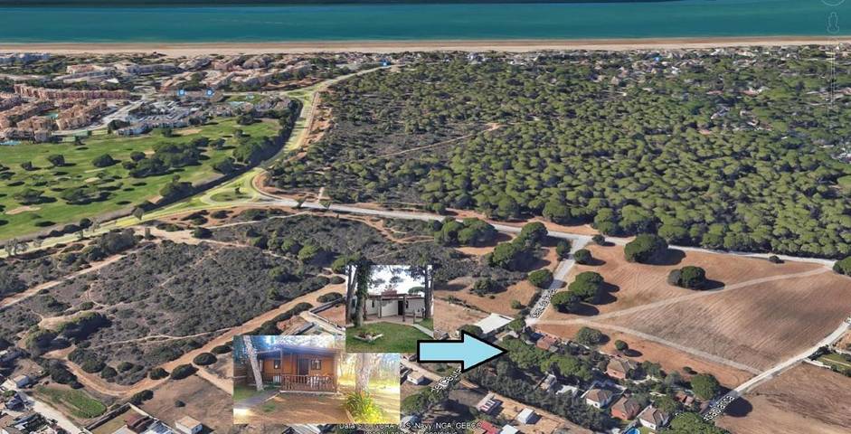 Casa de huéspuedes para 4 personas, con Terraza además de Jardín y Vistas en Chiclana de la Frontera