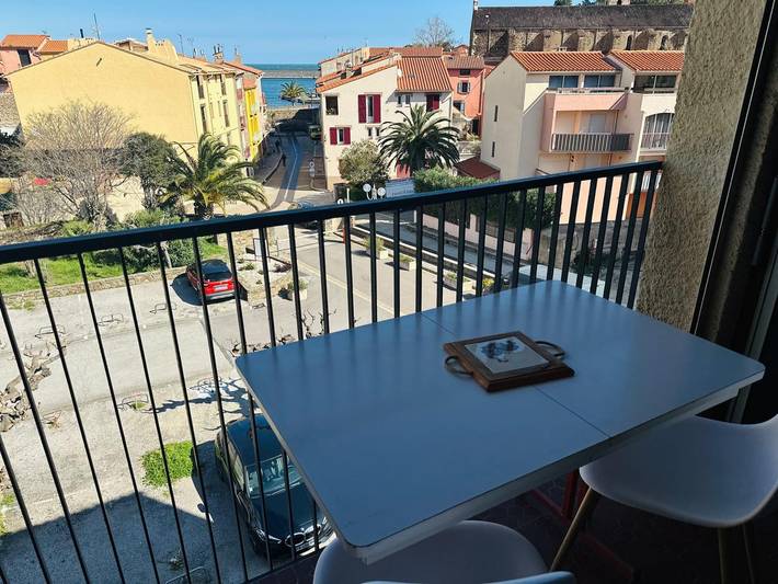 Studio pour 4 personnes, avec balcon à Collioure