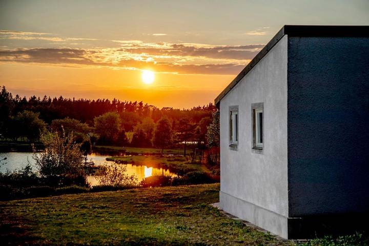 Ferienhaus für 6 Personen, mit Garten und Seeblick sowie Ausblick