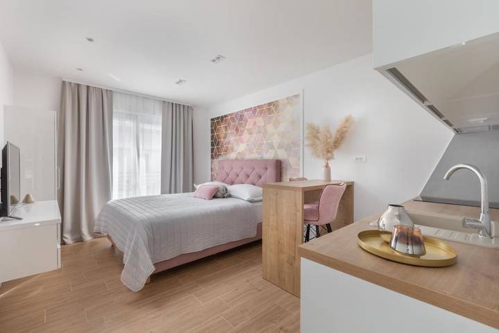 Maison d’hôte pour 2 personnes, avec terrasse et vue à Tučepi