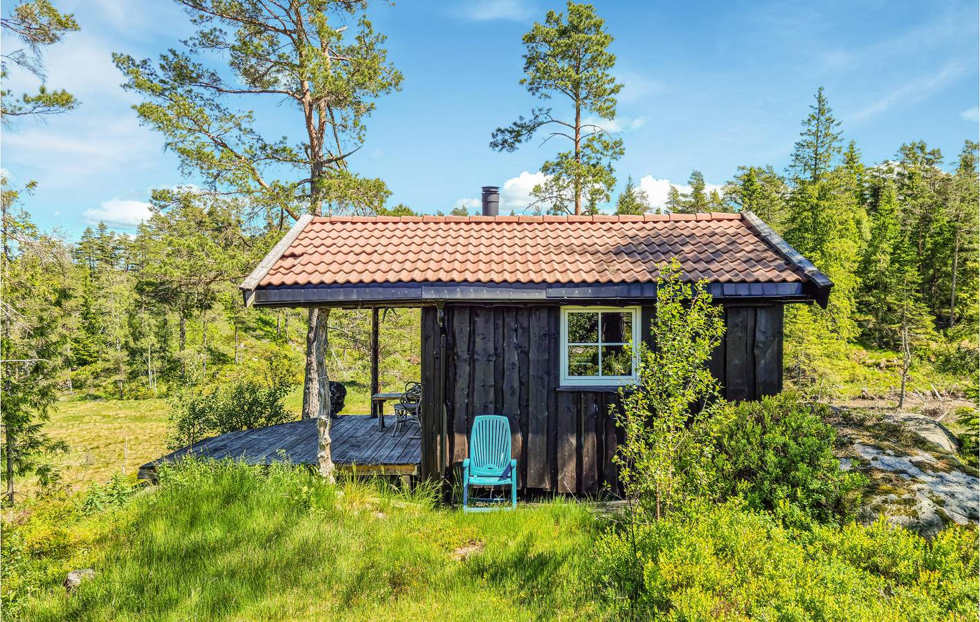 Ferienhaus für 5 Personen mit Terrasse in Marnardal
