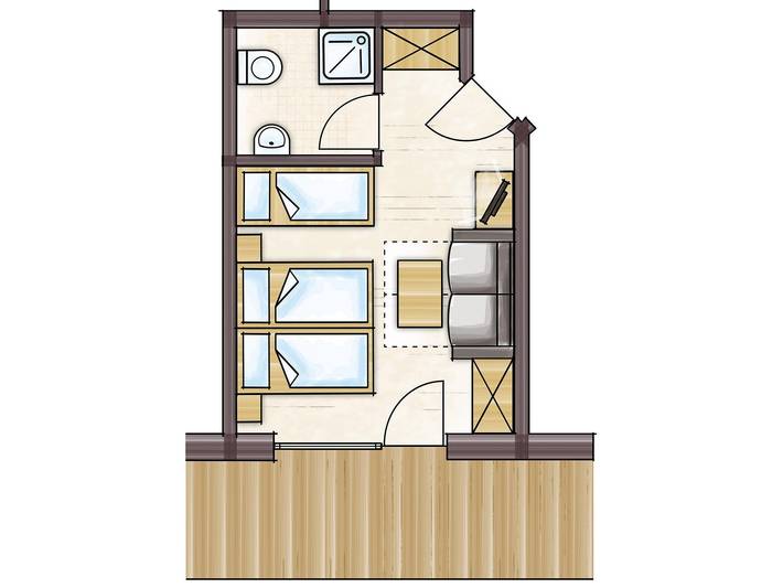 Entire holiday apartment, Twin with shower, Wc in Zell am See, Pinzgau