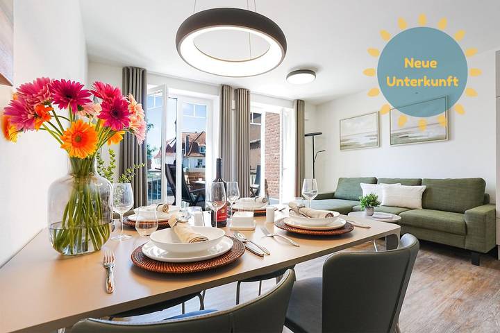 Ferienwohnung für 4 Personen, mit Balkon und Terrasse sowie Sauna in Grömitz