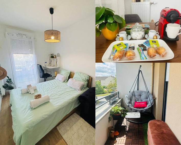 Appartement de vacances pour 2 personnes, avec vue et balcon