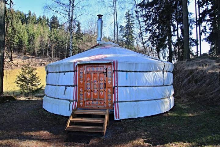 Camping voor 2 personen, with uitzicht and sauna as well as tuin in Tsjechië