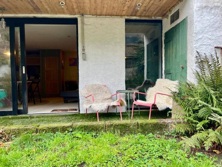 Chambre d’hôte pour 4 personnes, avec Terrasse ainsi que Jardin et Vue à Gand