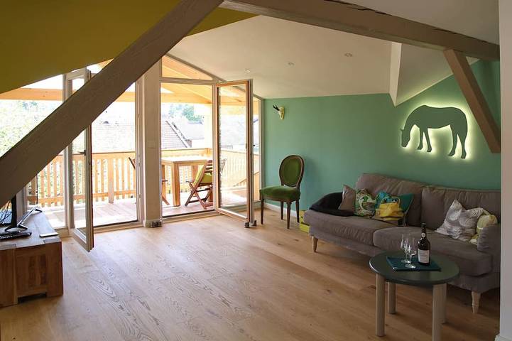 Ferienwohnung für 3 Personen, mit Balkon und Sauna in Grassau