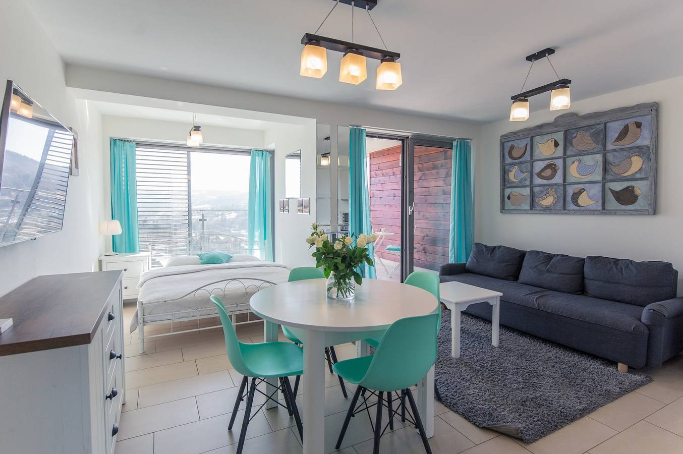 Studio dla 4 osoby w Wisła, Karpaty (Polska)