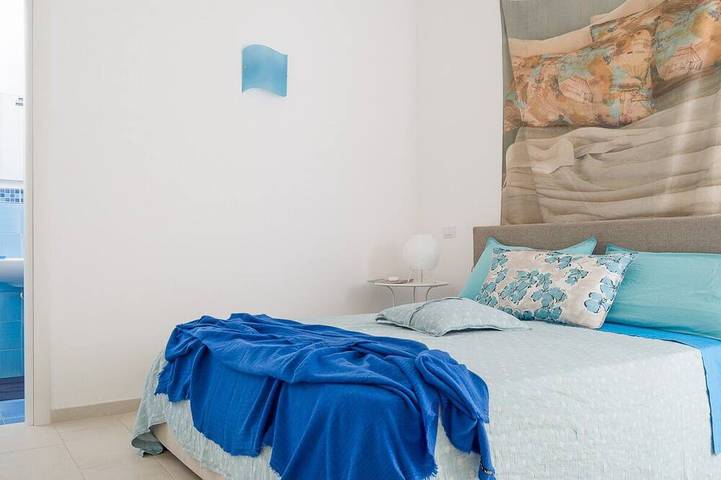 Salento Villa Emma - Hellblaues Apartment in Porto Cesareo, Golf von Tarent