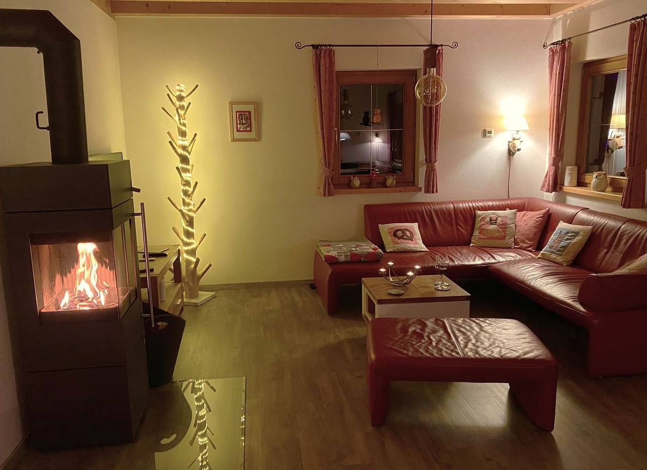 Komfortables Ferienhaus Eulennest im Feriendorf Via Claudia mit Sauna in Lechbruck am See, Bayerisch Schwaben