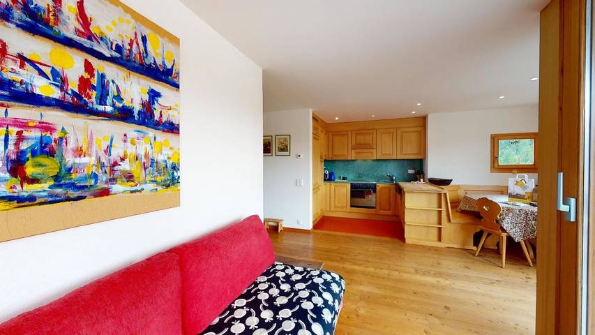 Ferienwohnung für 4 Personen, mit Balkon und Ausblick in Pontresina - 3