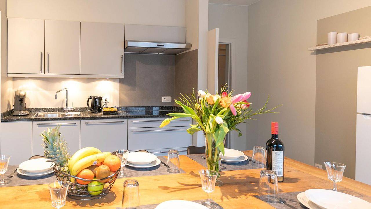 Geheel vakantieappartement, Vakantieappartement voor 6 personen met tuin in Maasmechelen, Belgisch-Limburg