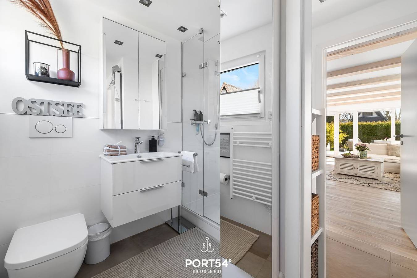 Lounge am Meer - Kaminofen, Dusche, 2 Terrassen, Markise, Grill, Waschmaschine in Ostseebad Damp, Damp