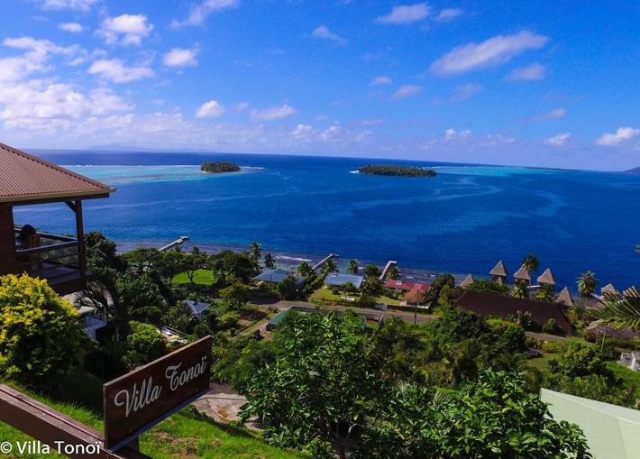 Maison d’hôte pour 4 personnes, avec vue ainsi que piscine et jardin, animaux acceptés dans Uturoa - 4