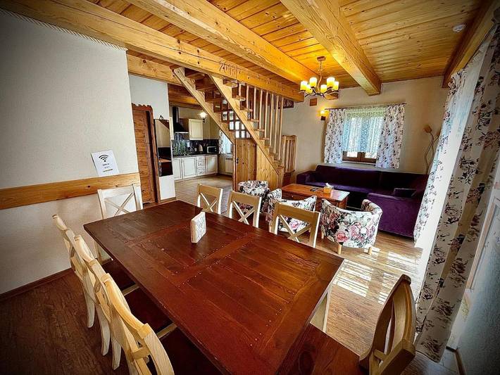 Domek letniskowy dla 8 osób, z Taras i Ogród oraz Sauna i Widok w Istebna