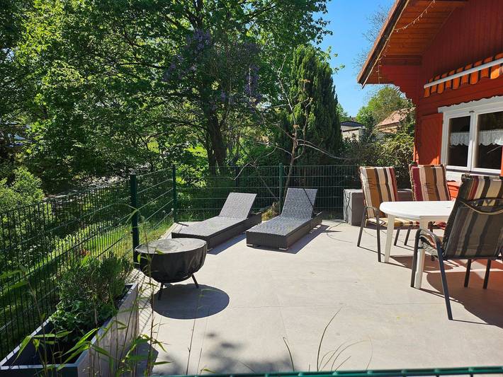 Ferienhaus für 4 Personen, mit Terrasse und Garten sowie Sauna und Ausblick in Röbel-Müritz