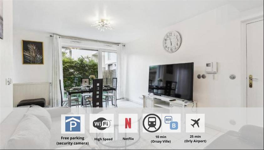Appartement de vacances pour 6 personnes, avec vue et jardin