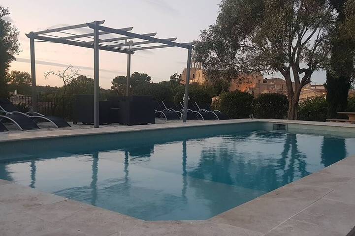 Location de vacances pour 4 personnes, avec jardin ainsi que piscine et balcon à Montbazin - 4