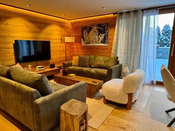 Gîte pour 8 personnes, avec terrasse et vue, animaux acceptés dans Office De Tourisme Des Houches