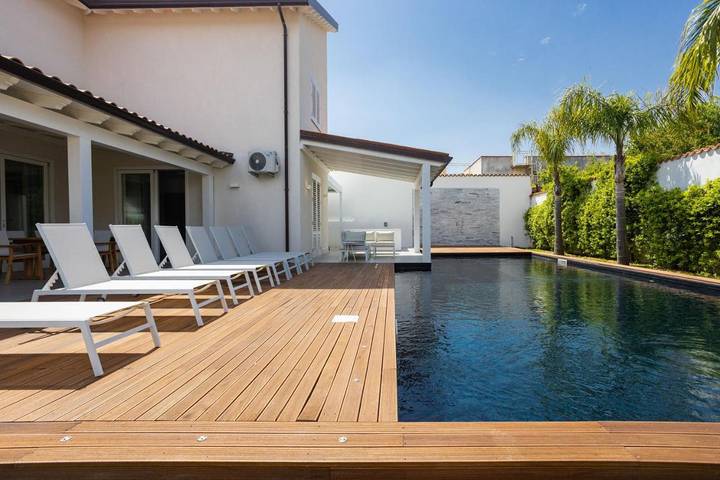 Villa mit pool für 7 Personen, mit Whirlpool und Garten sowie Pool in Palermo - 3