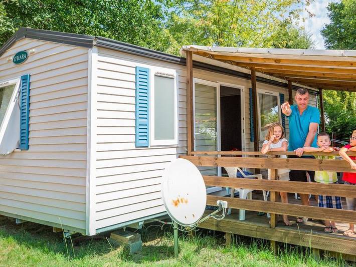 Camping les Bruyères - Mobilheim 2/6 personen - 3 Zimmer - TV in Sainte-Eulalie-en-Born, Côte d’Argent
