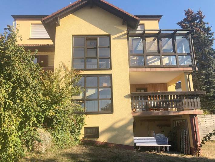 Ferienwohnung für 3 Personen, mit Terrasse und Garten sowie Ausblick in Michelstadt