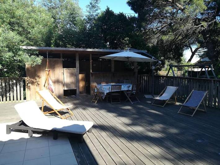 Villa pour 8 personnes, avec vue et jardin