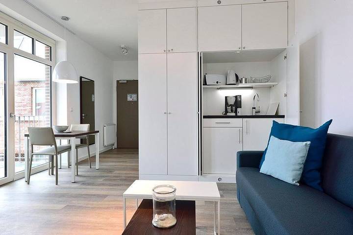 Studio für 3 Personen, mit Balkon und Sauna auf Wangerooge