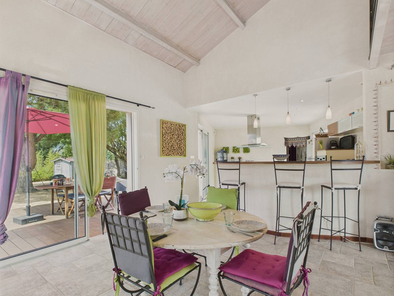 Maison familiale et colorée avec jardin pour 6  in Longeville-sur-Mer, Vandea