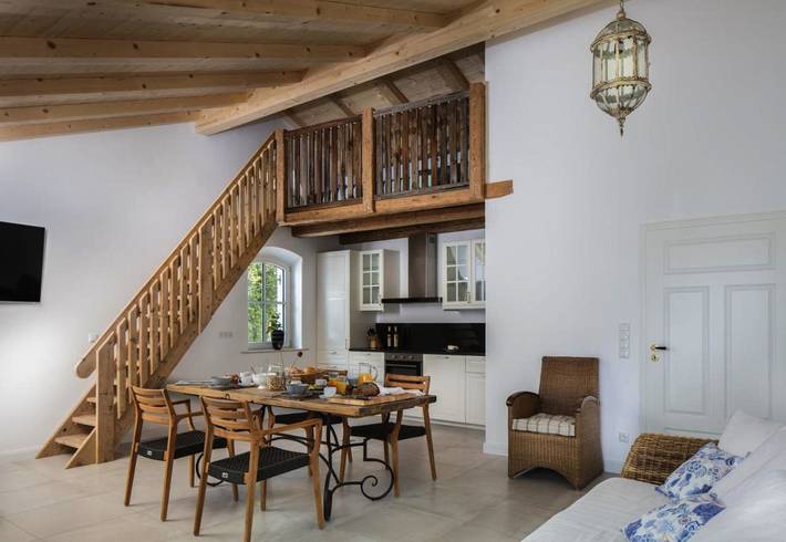 Ferienhaus für 5 Personen, mit Balkon und Terrasse sowie Garten und Ausblick in Breitbrunn am Chiemsee