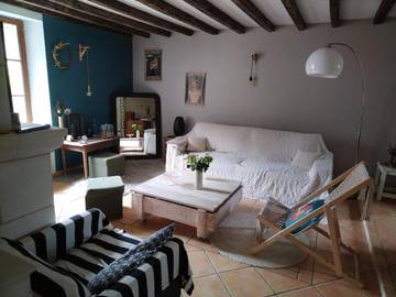 Gîte pour 4 personnes, avec terrasse à Souvigny-de-Touraine