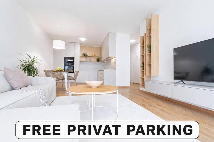 Appartement de vacances pour 3 personnes, avec jardin