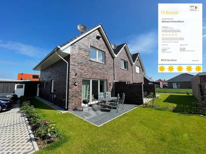 Ferienhaus für 4 Personen, mit Garten und Ausblick sowie Seeblick in Hohenkirchen (Wangerland)