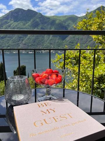 Gîte pour 4 personnes, avec terrasse ainsi que vue sur le lac et vue, animaux acceptés dans Nesso