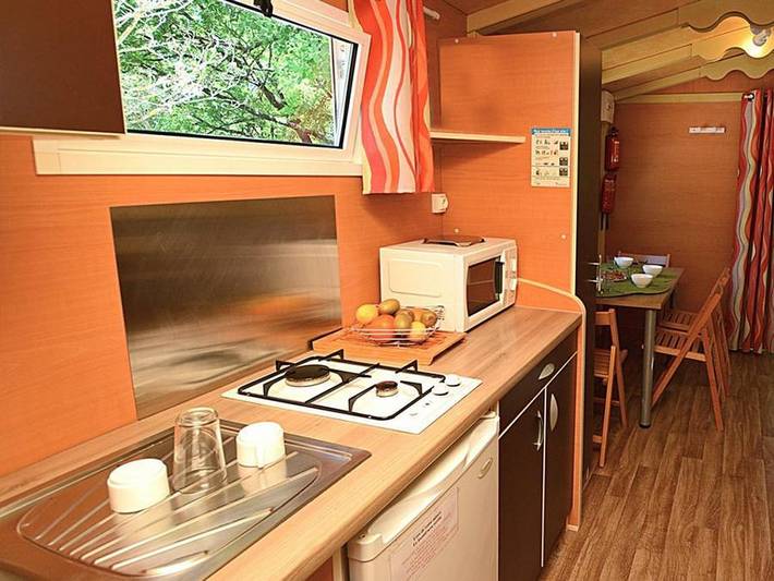 Camping Tikayan Rives du Lac de Sainte Croix - Unterkunft 4 personen - Roulotte. Eco in Bauduen, Brignoles Region