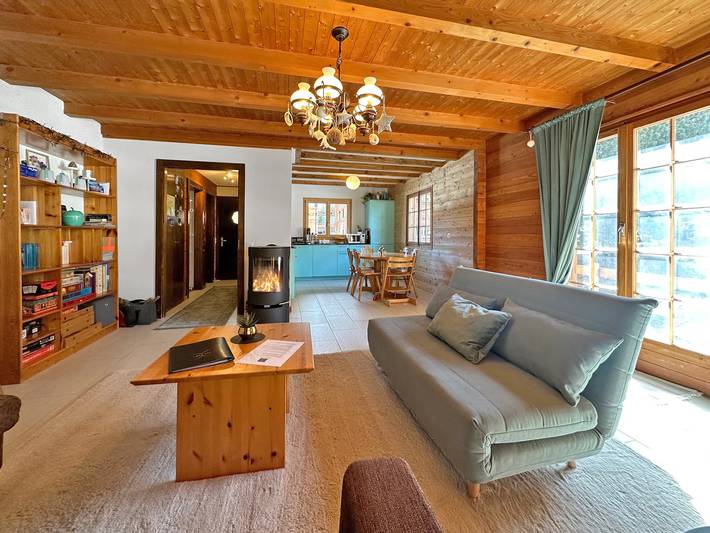 Ferienhaus für 6 Personen, mit Garten in Chandolin