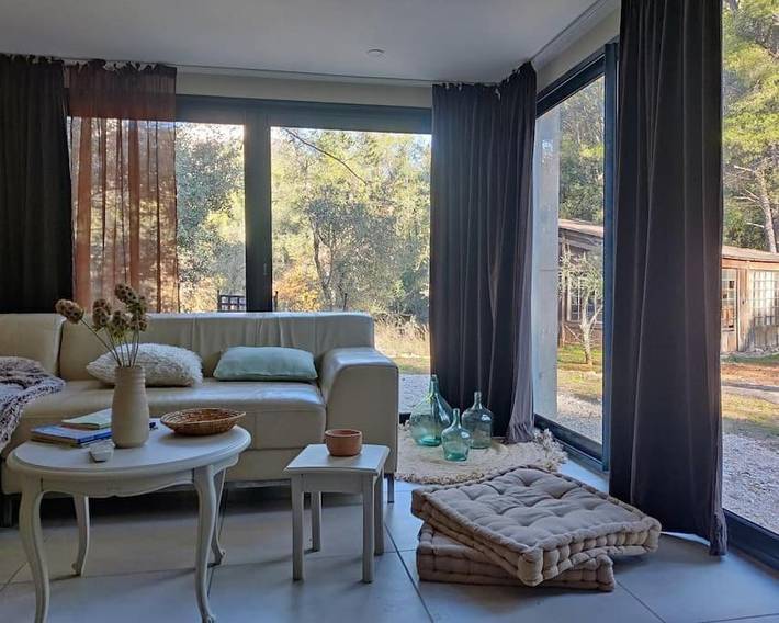 Appartement de vacances pour 2 personnes, avec vue ainsi que jardin et terrasse