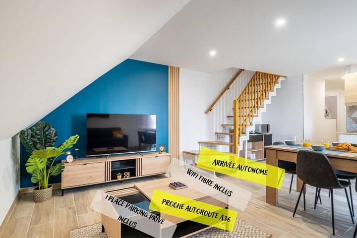 Gîte pour 6 personnes, avec Balcon à Audincourt