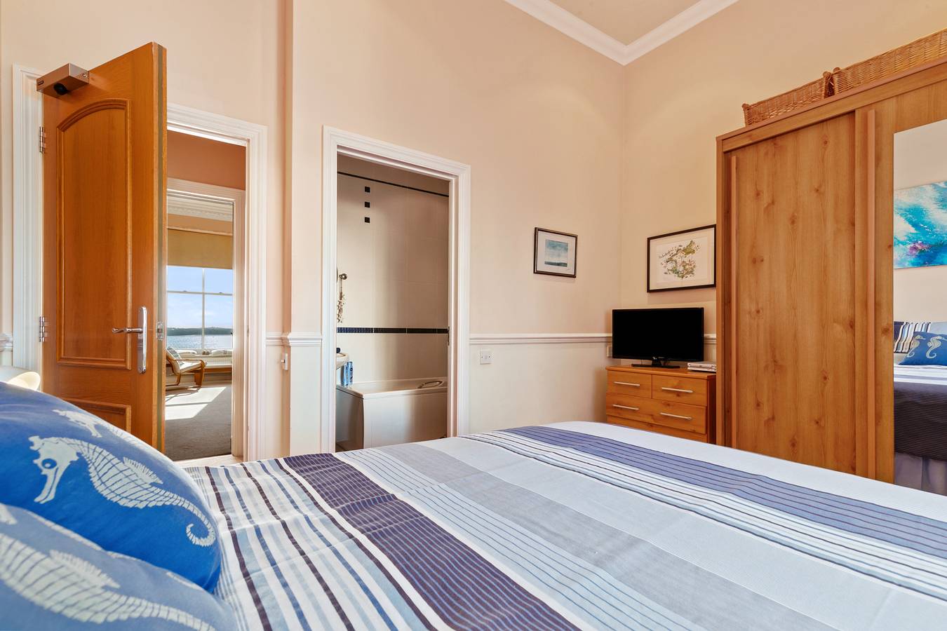 Ganze Wohnung, Ferienwohnung für 4 Personen mit Ausblick in Tenby, Pembrokeshire