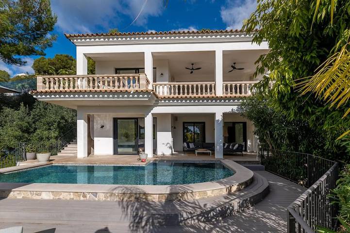 Casa de vacaciones para 8 personas, con balcón y jardín en Costa d'en Blanes