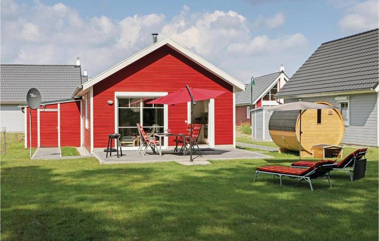 Ferienhaus für 4 Personen, mit Terrasse und Garten sowie Sauna
