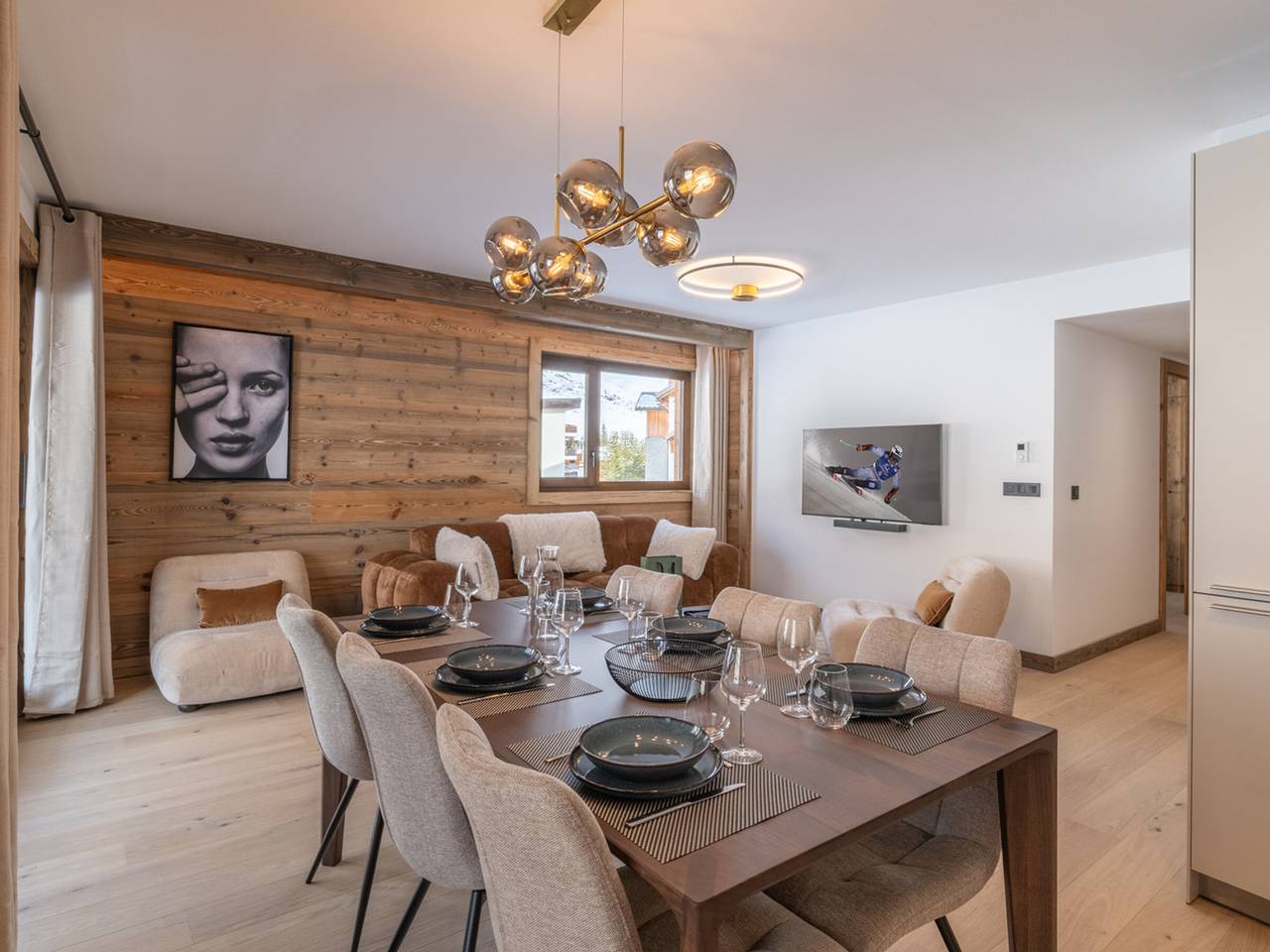 Ganze Wohnung, Elegante Wohnung für 6 Pers, Balkon, piste nah in Huez, Nationalpark Écrins