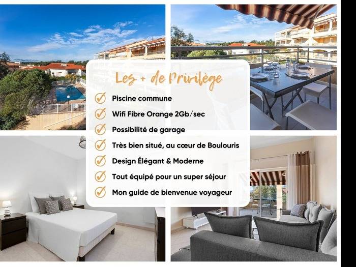 Gîte pour 4 personnes, avec balcon ainsi que piscine et jardin, adapté aux familles à Saint-Raphaël - 2