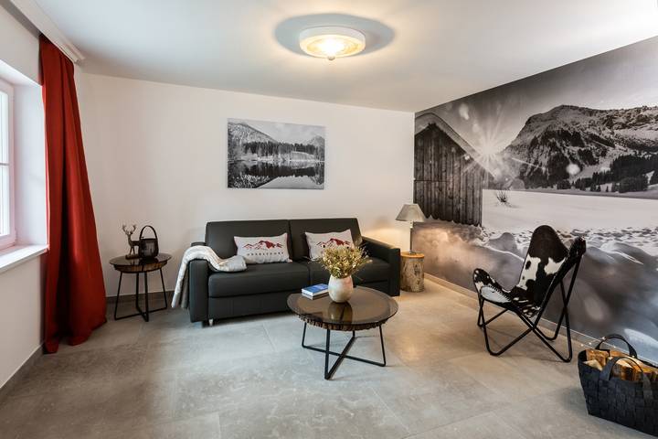 Hütte für 2 Personen, mit Garten und Balkon sowie Ausblick in Oberstdorf