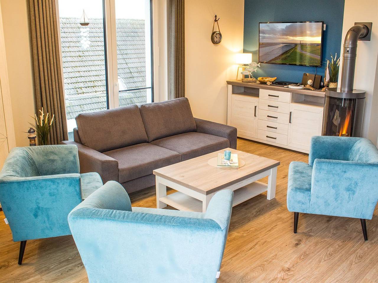 Ganze Wohnung, Auszeit im Sielhuus – Penthouse mit Weitblick. Sauna. Dachterrasse. Exklusiv. in Fedderwardersiel, Butjadingen