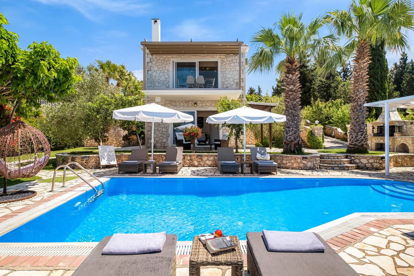 Villa "Thanasis" mit Meerblick, Privatem Pool und Wlan in Griechenland