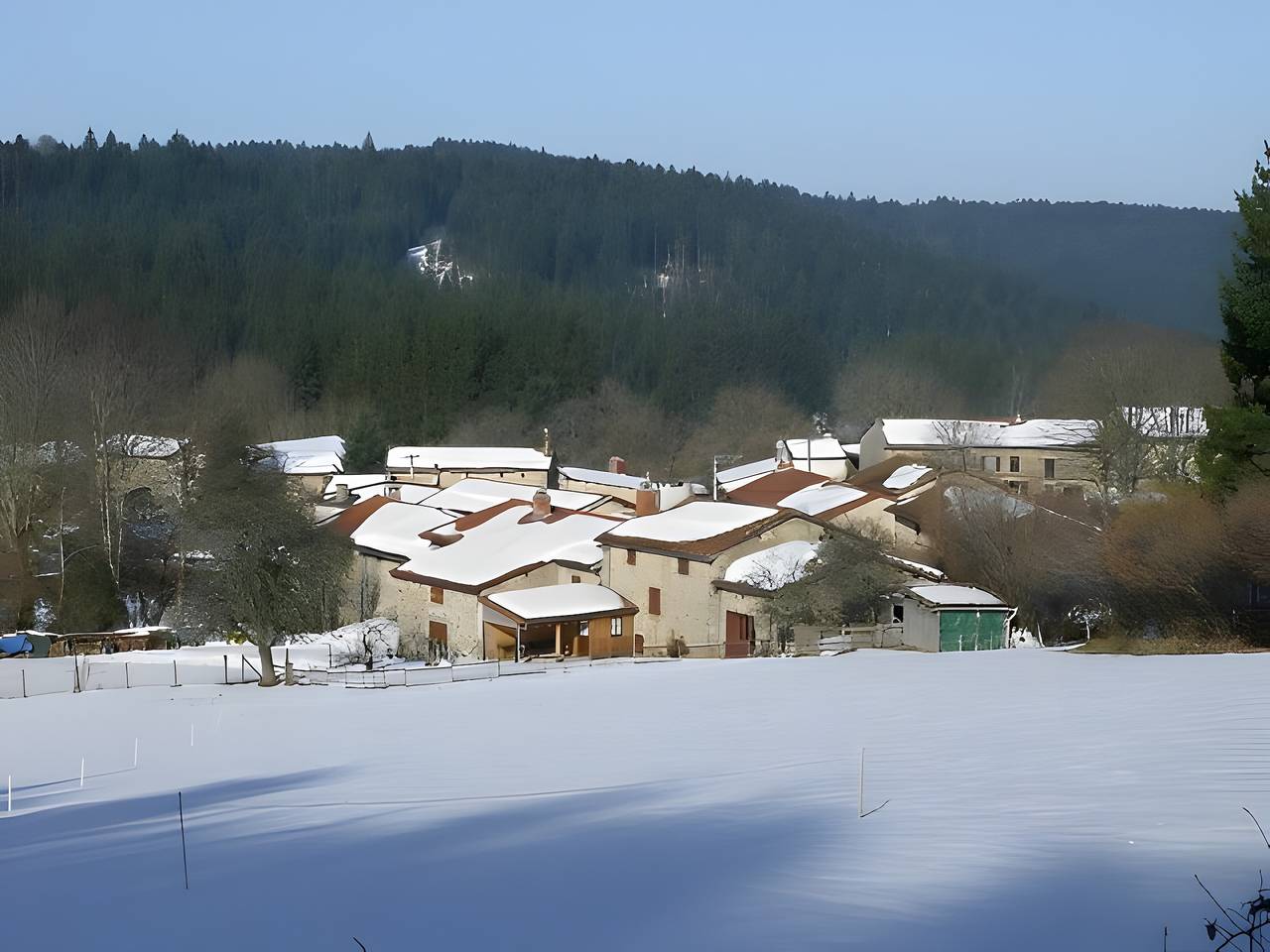 Ferienhaus „Gîte Champêtre, Voll ausgestattet“ mit Wlan in Saint-Éloy-la-Glacière, Regionaler Naturpark Livradois-Forez